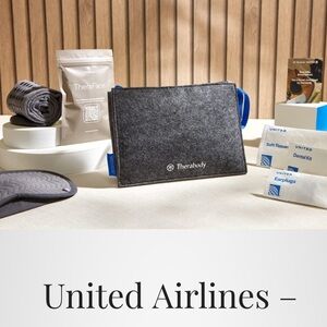 NWT United Airlines Therabody Polaris First Class Amenity Kit